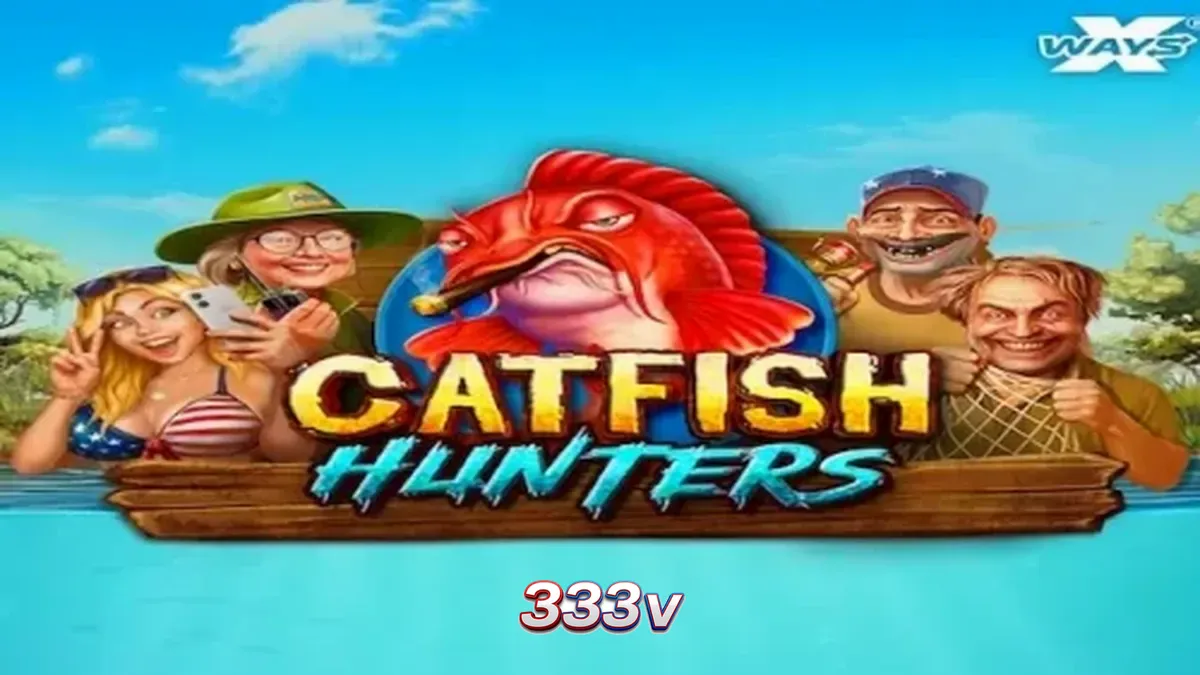 Tampilan visual slot Catfish Hunters dengan tema rawa dan sungai